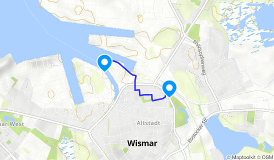 Kartenausschnitt Wismar